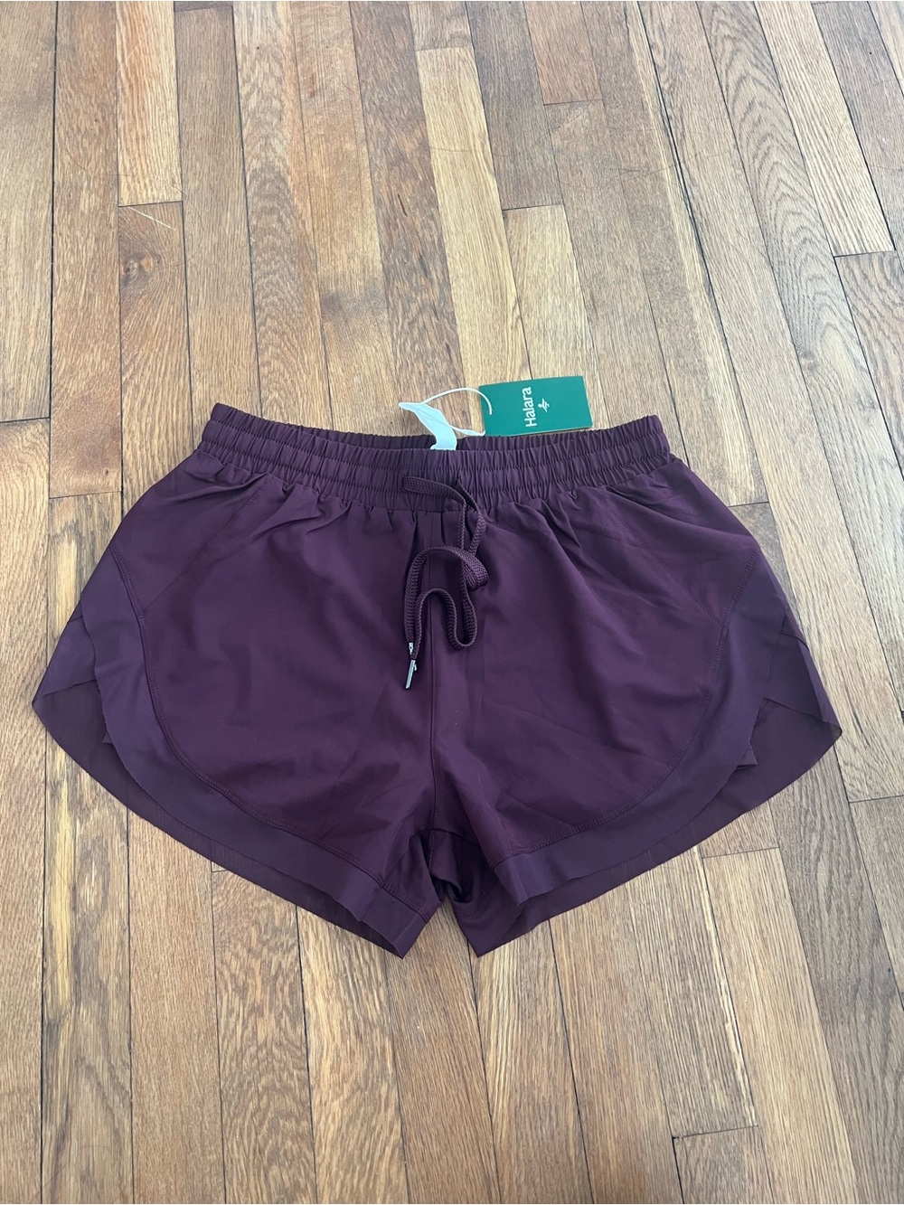 Halara Women’s Plum Elastic Waist Active Shorts with built in shorts